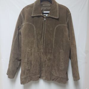 Men's  VTG 90's Wilson M Julian Brown Leather Suede Biker Western Jacket XL NWT